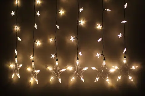 Star curtain lights